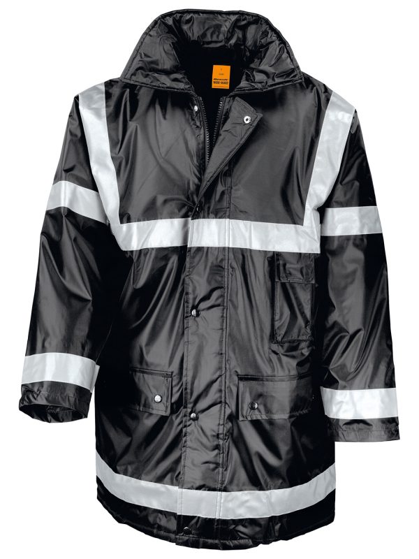 Black Work-Guard management coat