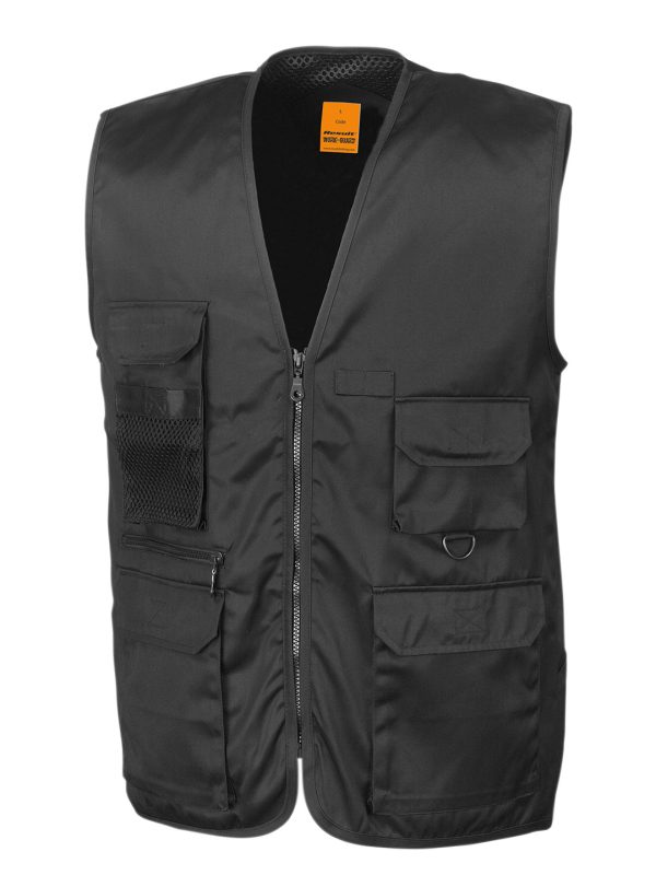 Black Adventure safari waistcoat