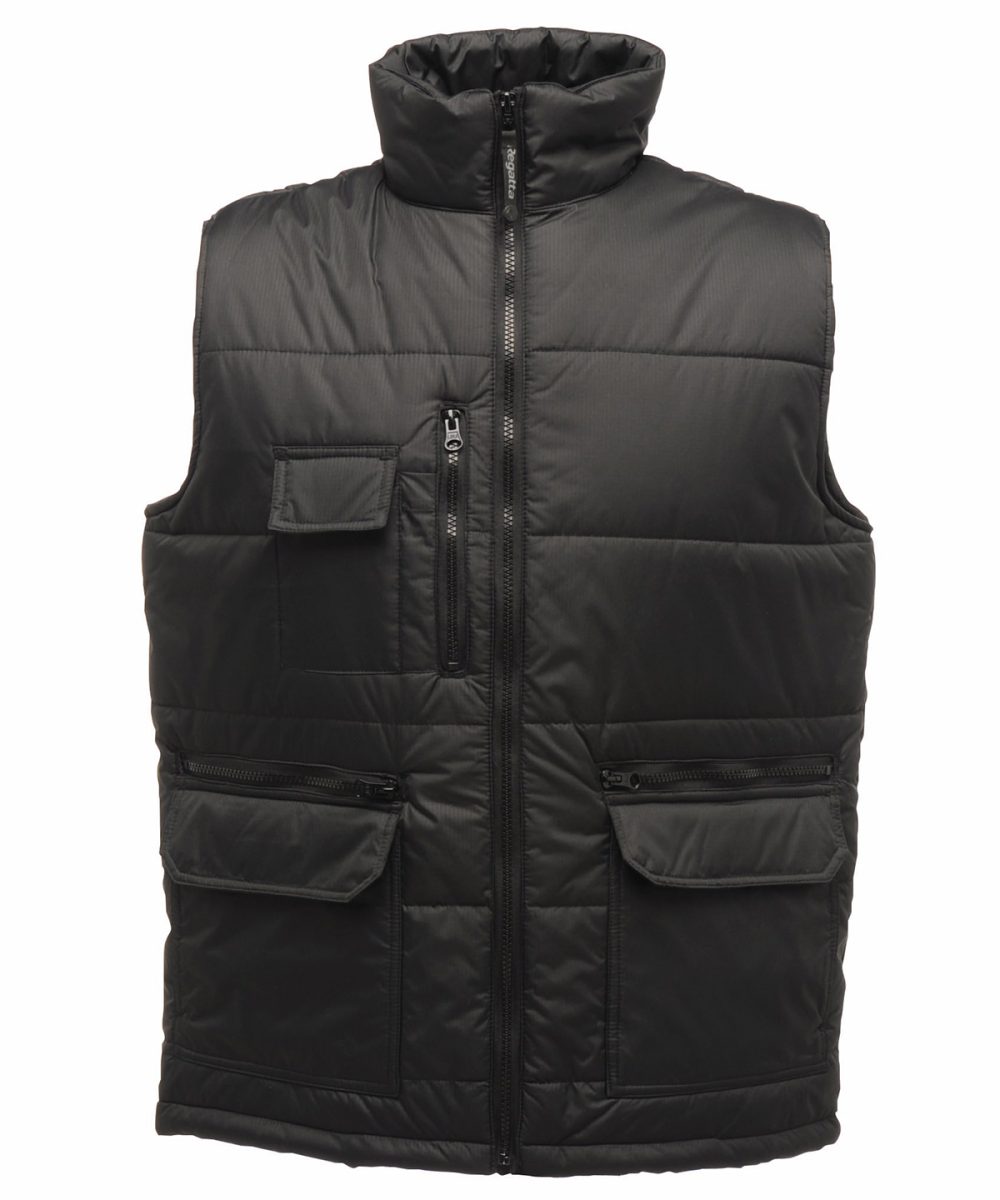 Black Steller multi-zip bodywarmer