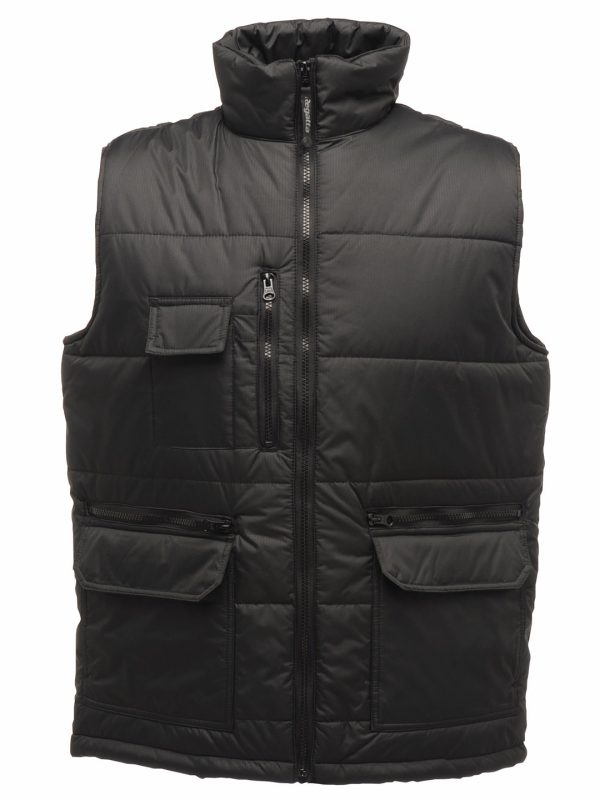 Black Steller multi-zip bodywarmer