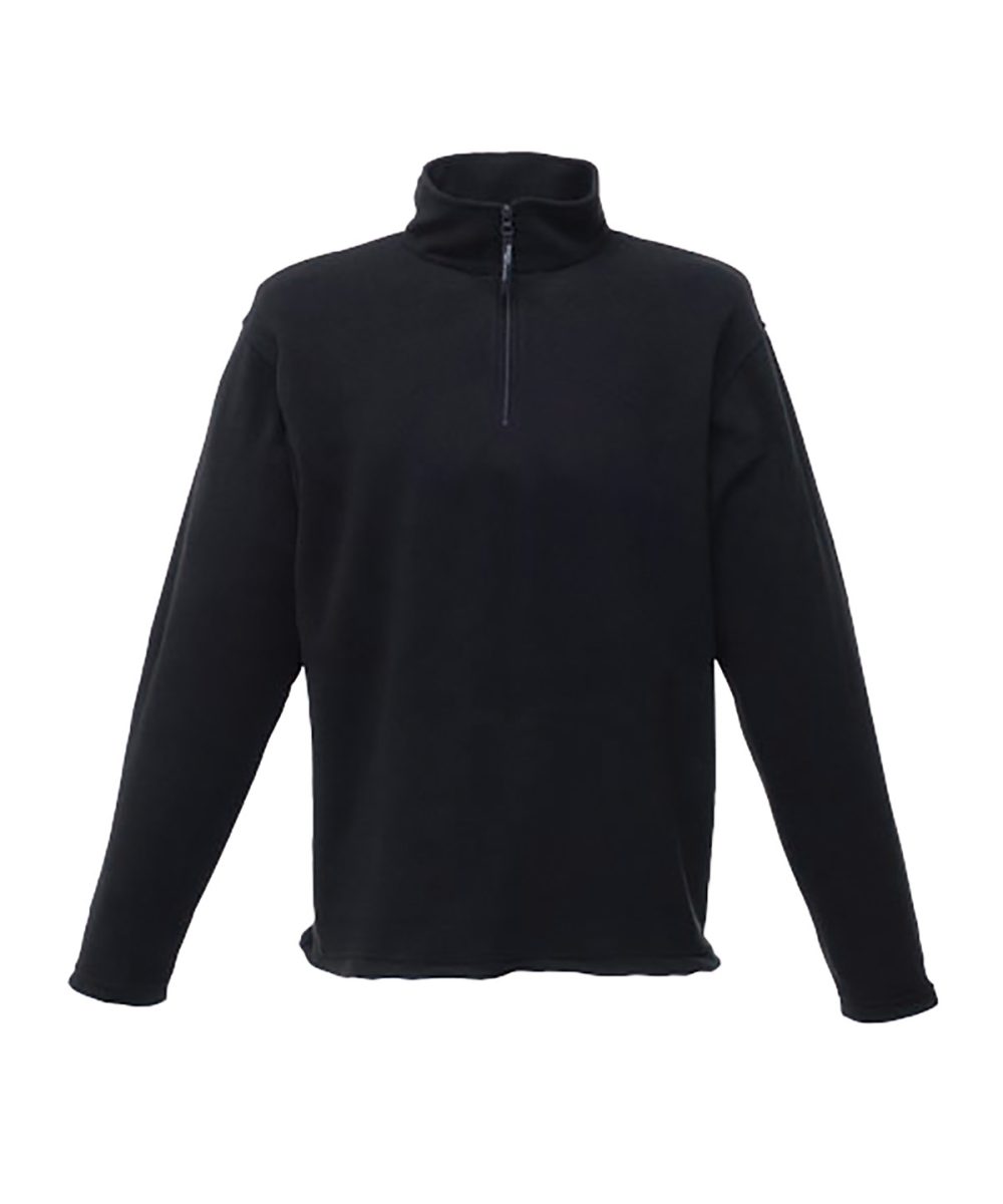 Black Zip-neck microfleece