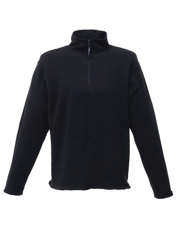 Black Zip-neck microfleece