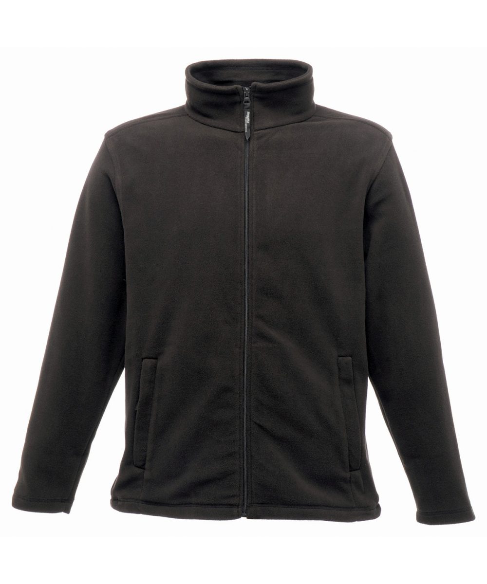 Black Full-zip microfleece