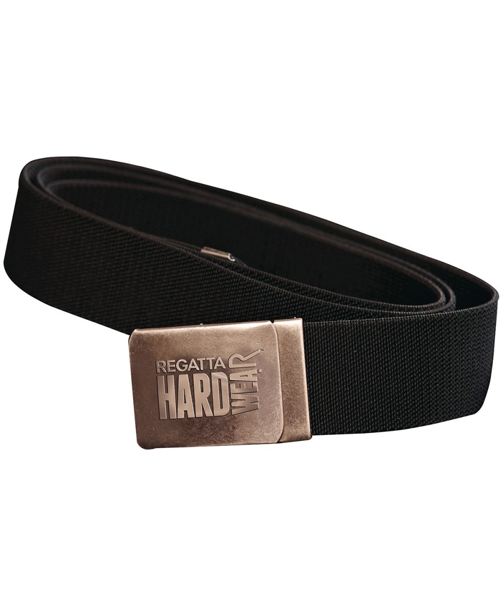 Black Premium workwear belt with stretch