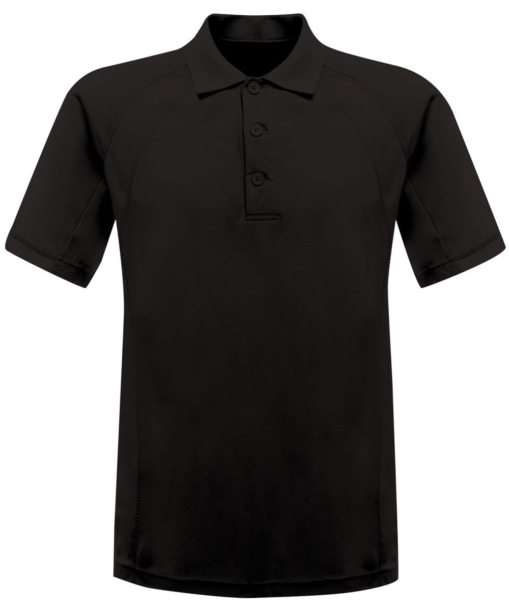 Black Coolweave polo