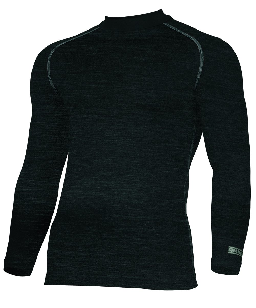 Black Heather Rhino baselayer long sleeve