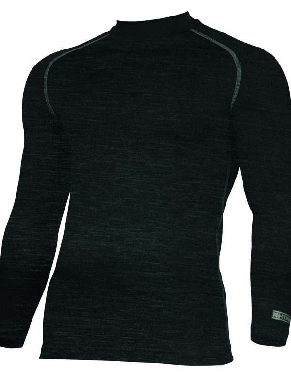 Black Heather Rhino baselayer long sleeve