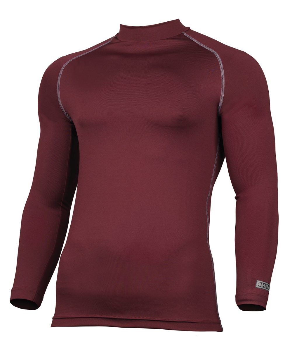 Maroon Rhino baselayer long sleeve