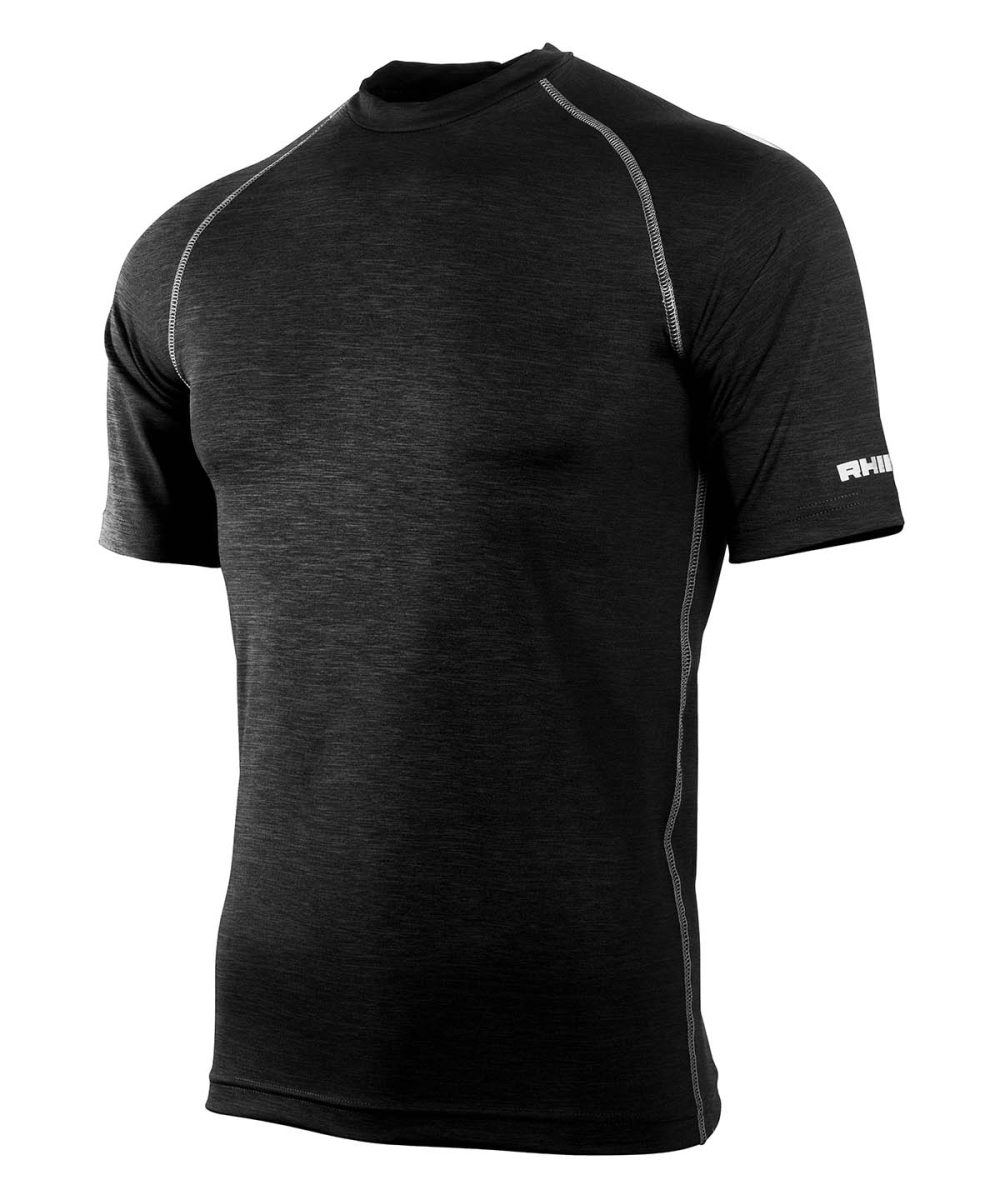 Black Heather Rhino baselayer short sleeve