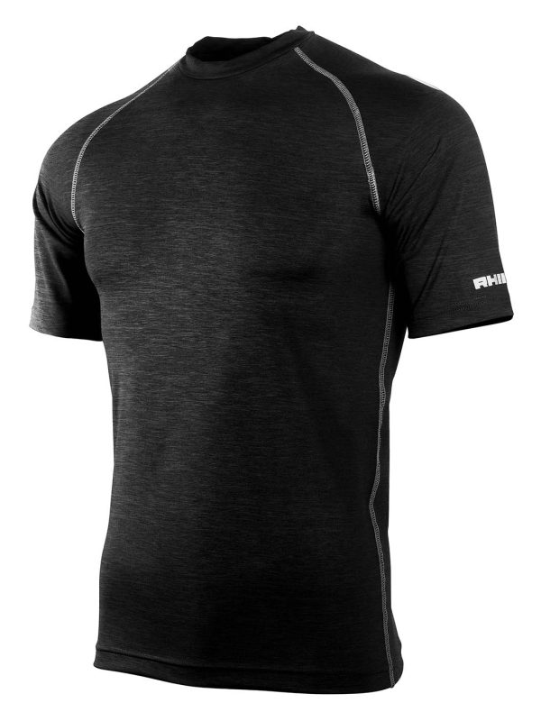 Black Heather Rhino baselayer short sleeve