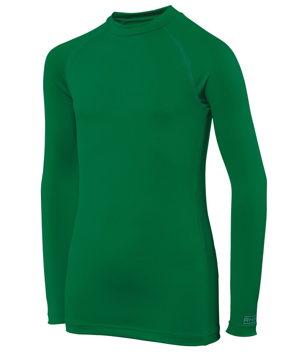 Bottle Green Rhino baselayer long sleeve - juniors