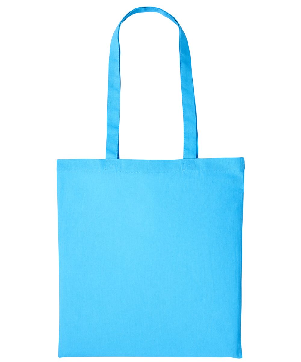 Hawaiian Blue Cotton shopper long handle