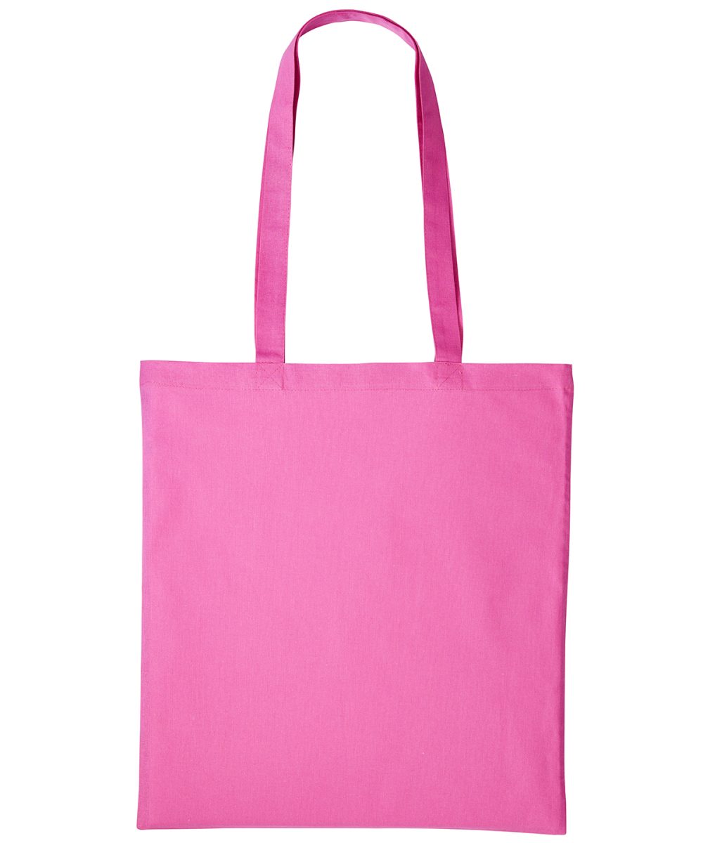 Mid Pink Cotton shopper long handle