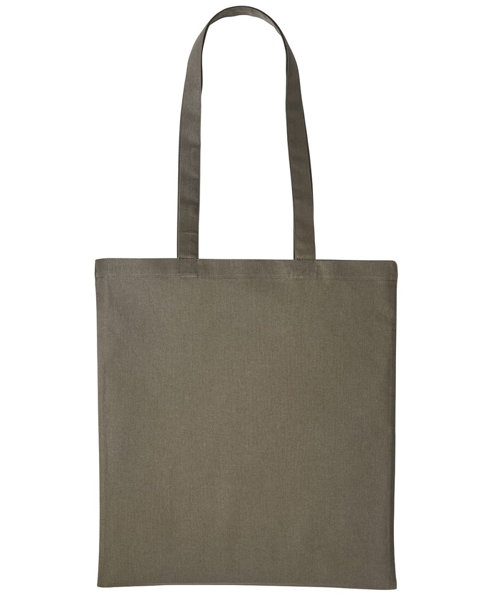 Olive Cotton shopper long handle