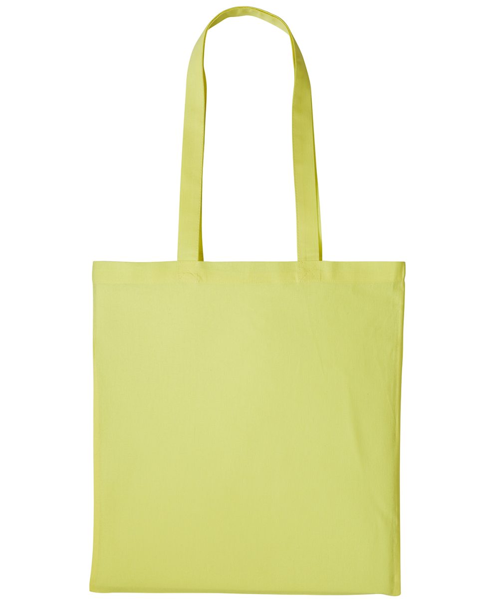 Pastel Lemon Cotton shopper long handle