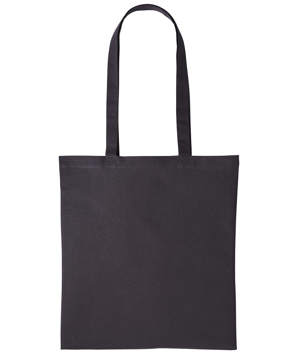 Storm Dark Grey Cotton shopper long handle