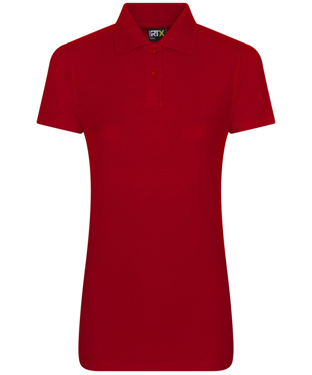 Red Women's pro polo