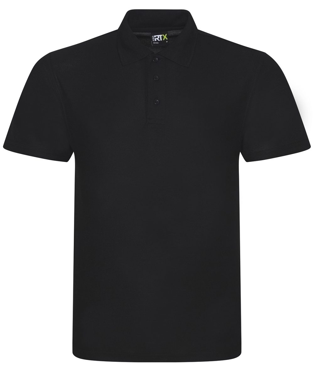 Black Pro polyester polo