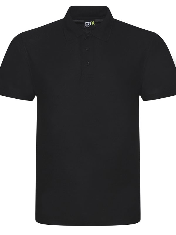 Black Pro polyester polo