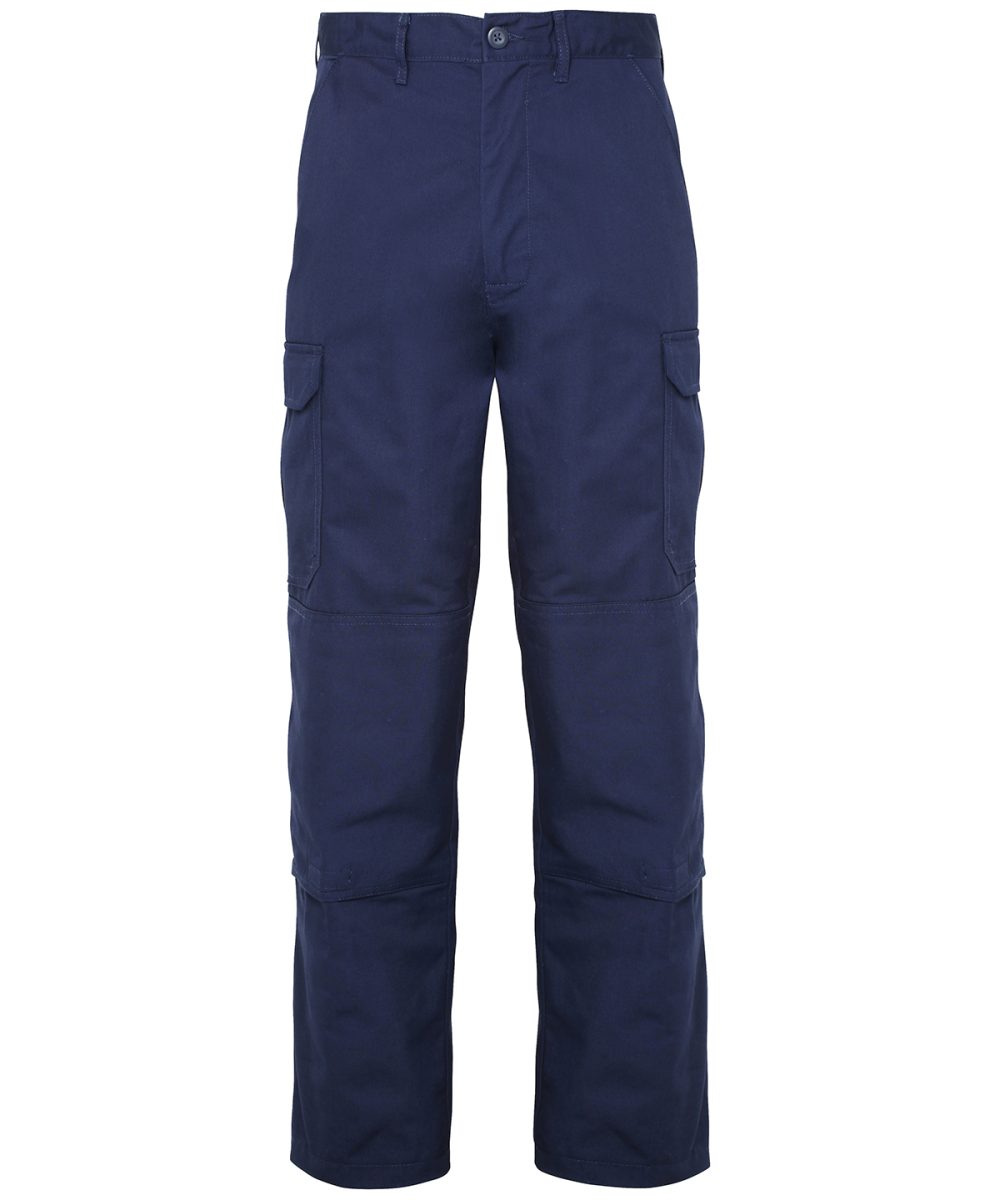 Navy Pro workwear cargo trousers