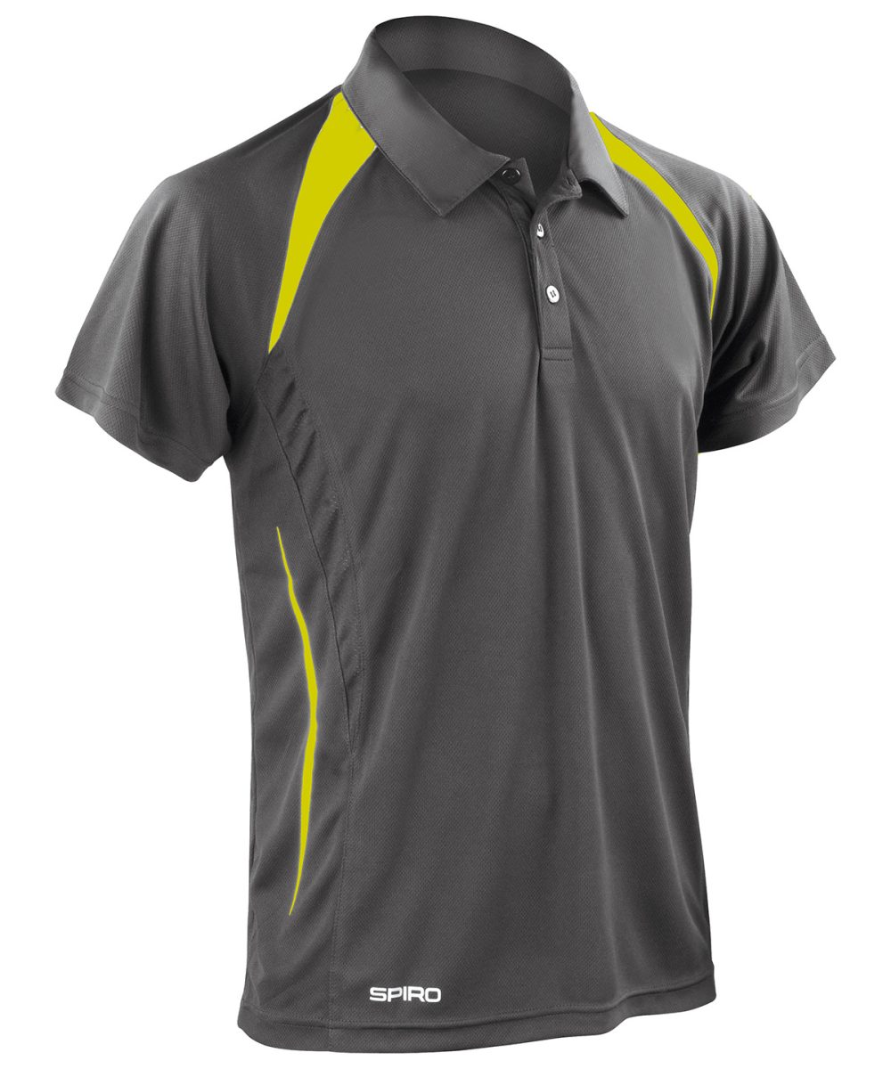 Grey/Lime Spiro team spirit polo