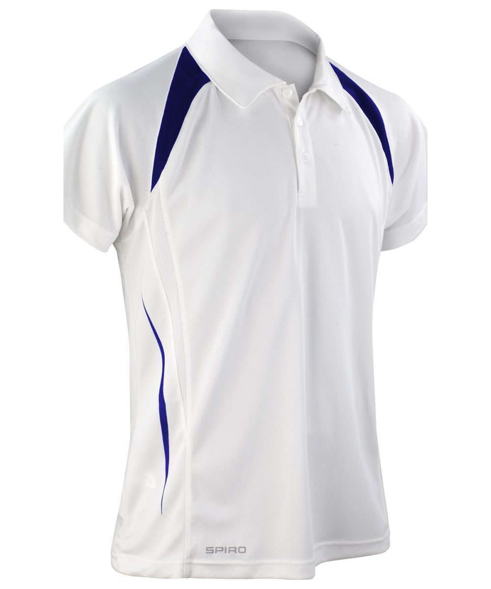 White/Navy Spiro team spirit polo