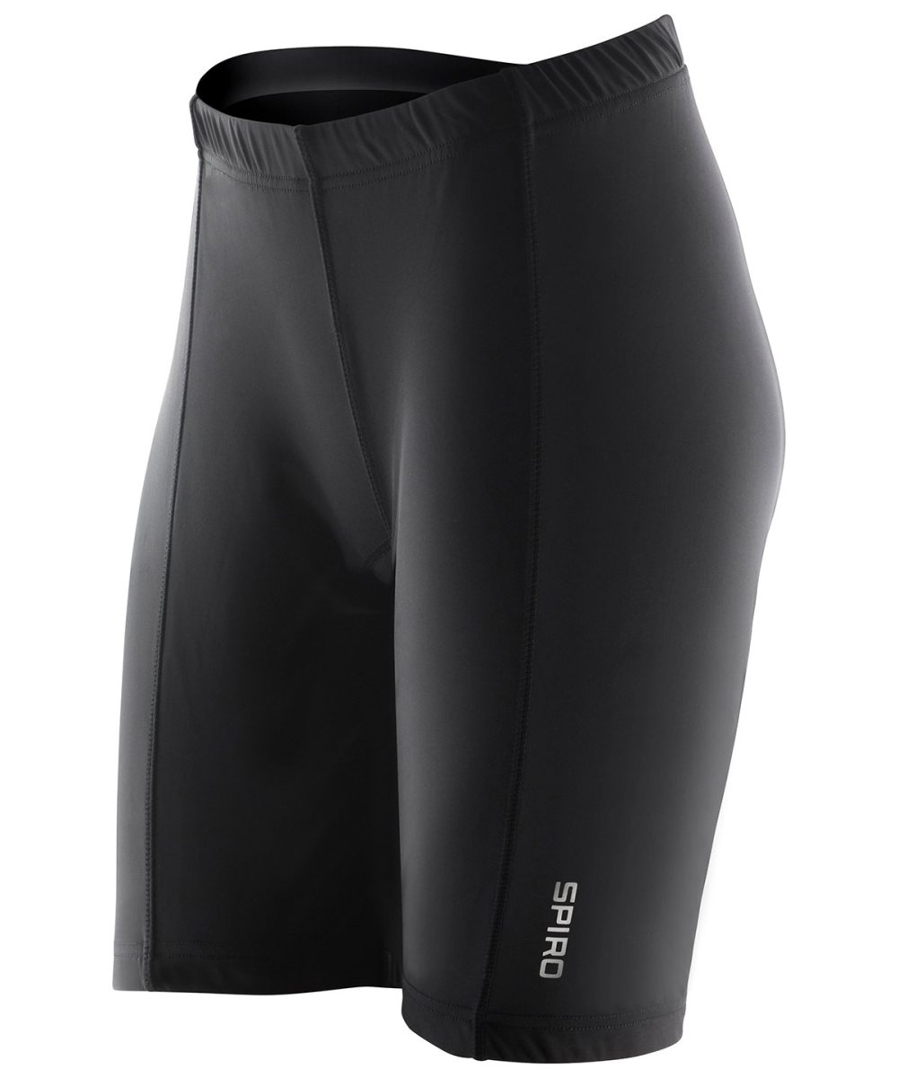 Black Women's padded bikewear shorts