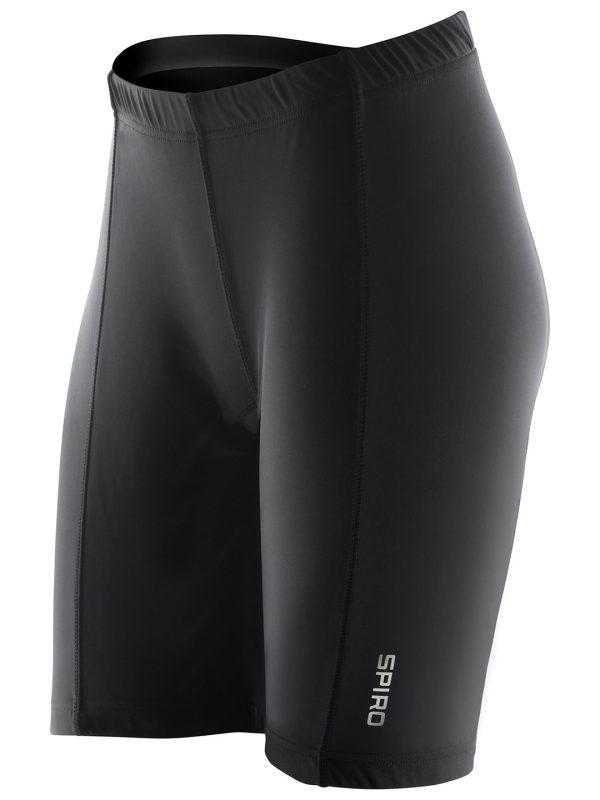 Black Women's padded bikewear shorts