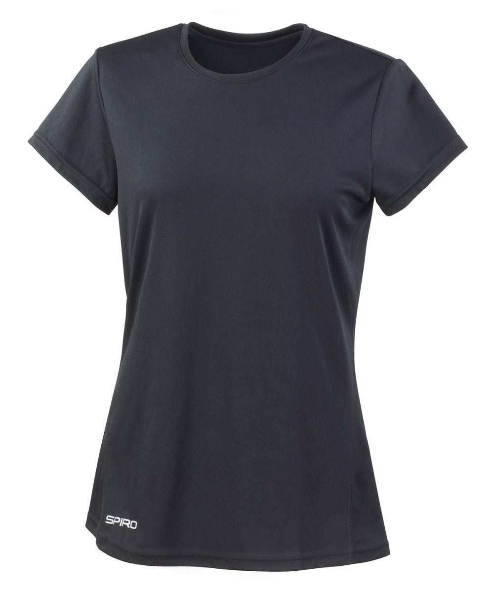 Black Women's Spiro quick-dry short sleeve t-shirt