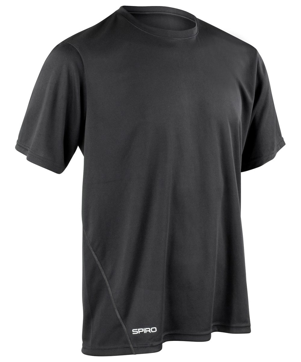 Black Spiro quick-dry short sleeve t-shirt