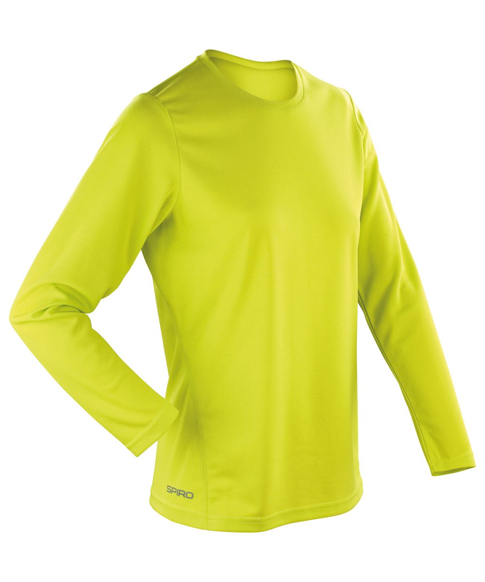 Lime Green Women's Spiro quick-dry long sleeve t-shirt