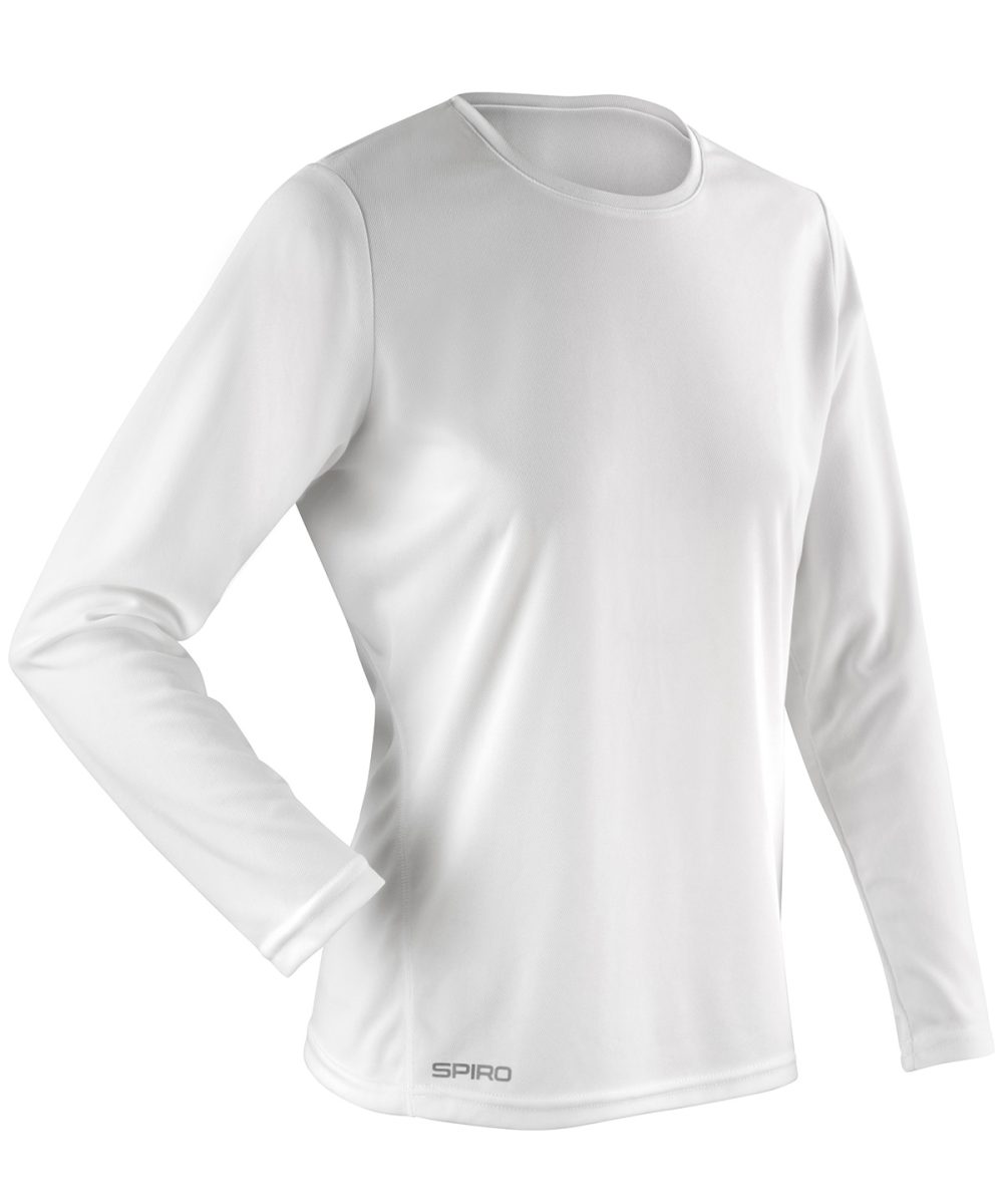 White Women's Spiro quick-dry long sleeve t-shirt