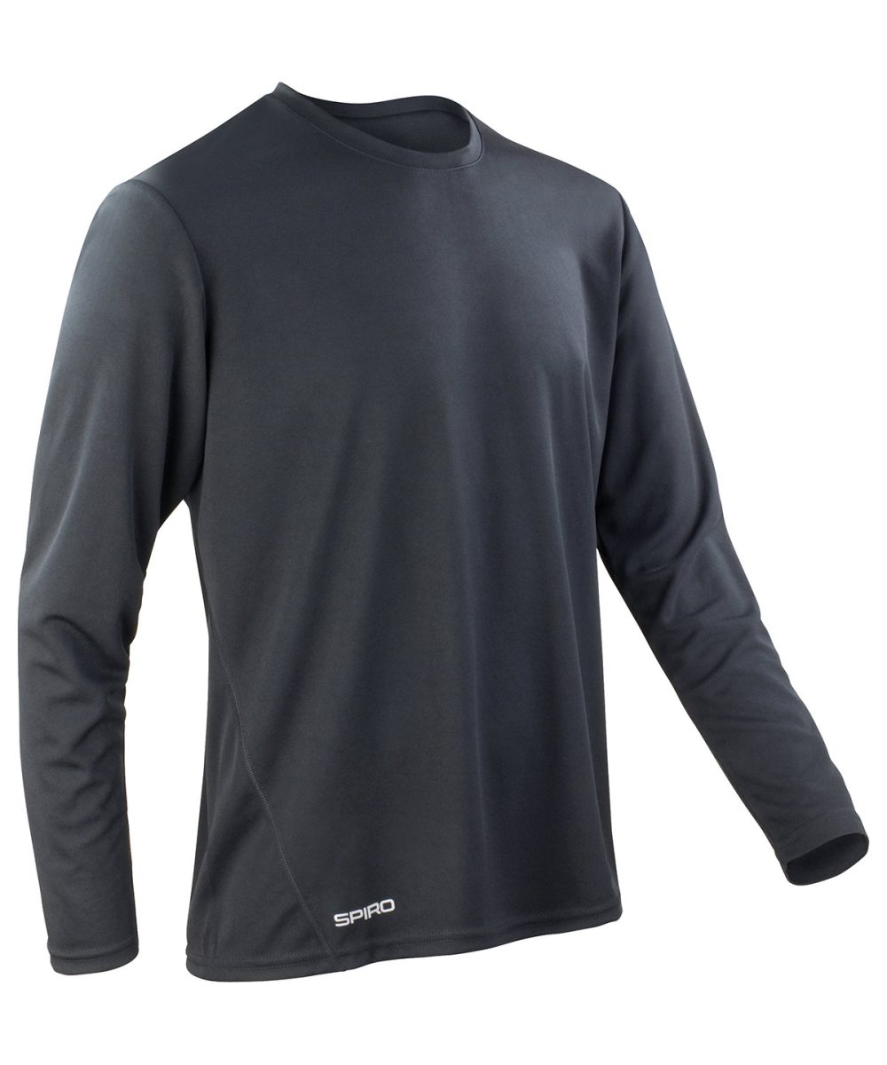 Black Spiro quick-dry long sleeve t-shirt