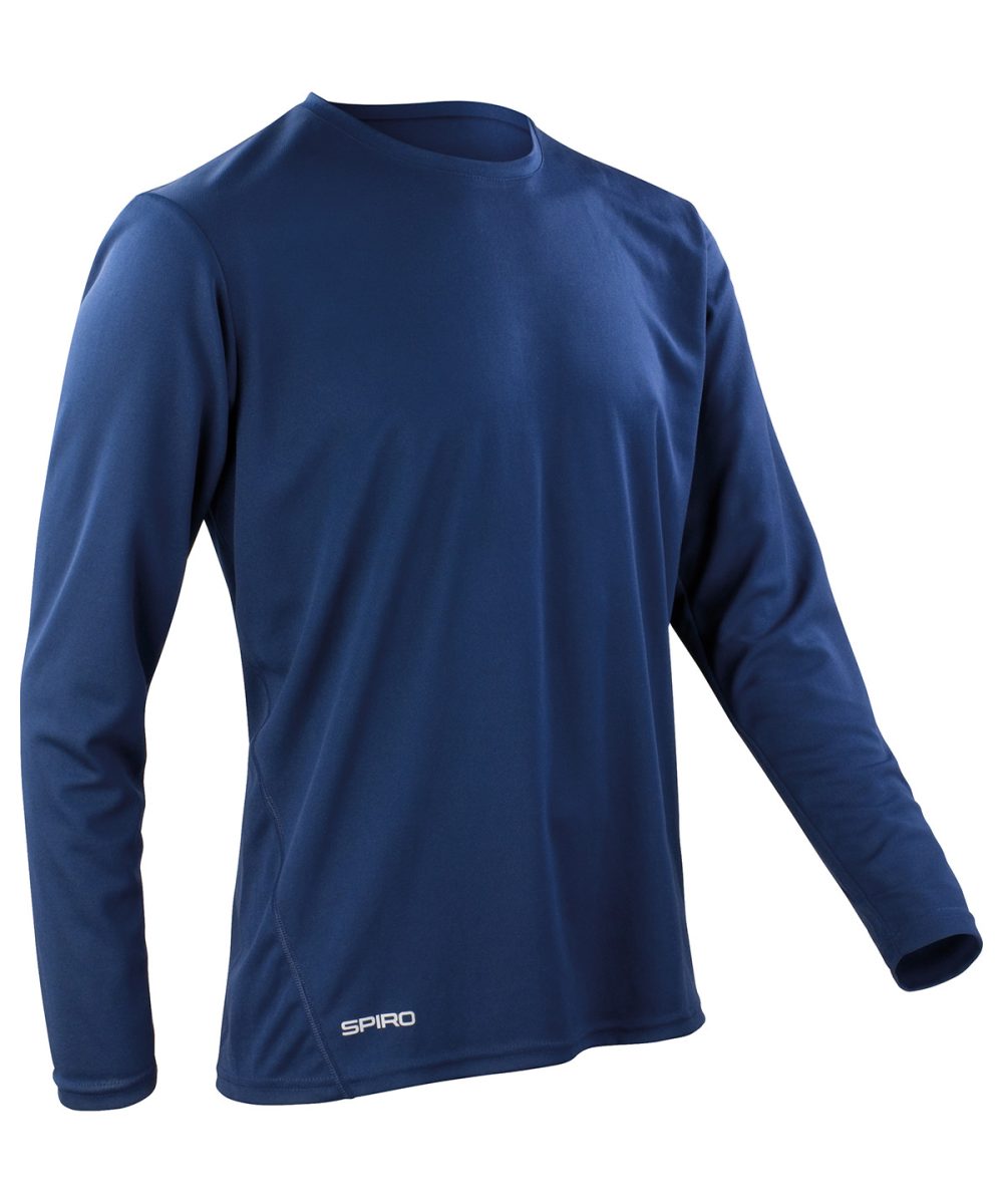 Navy Spiro quick-dry long sleeve t-shirt