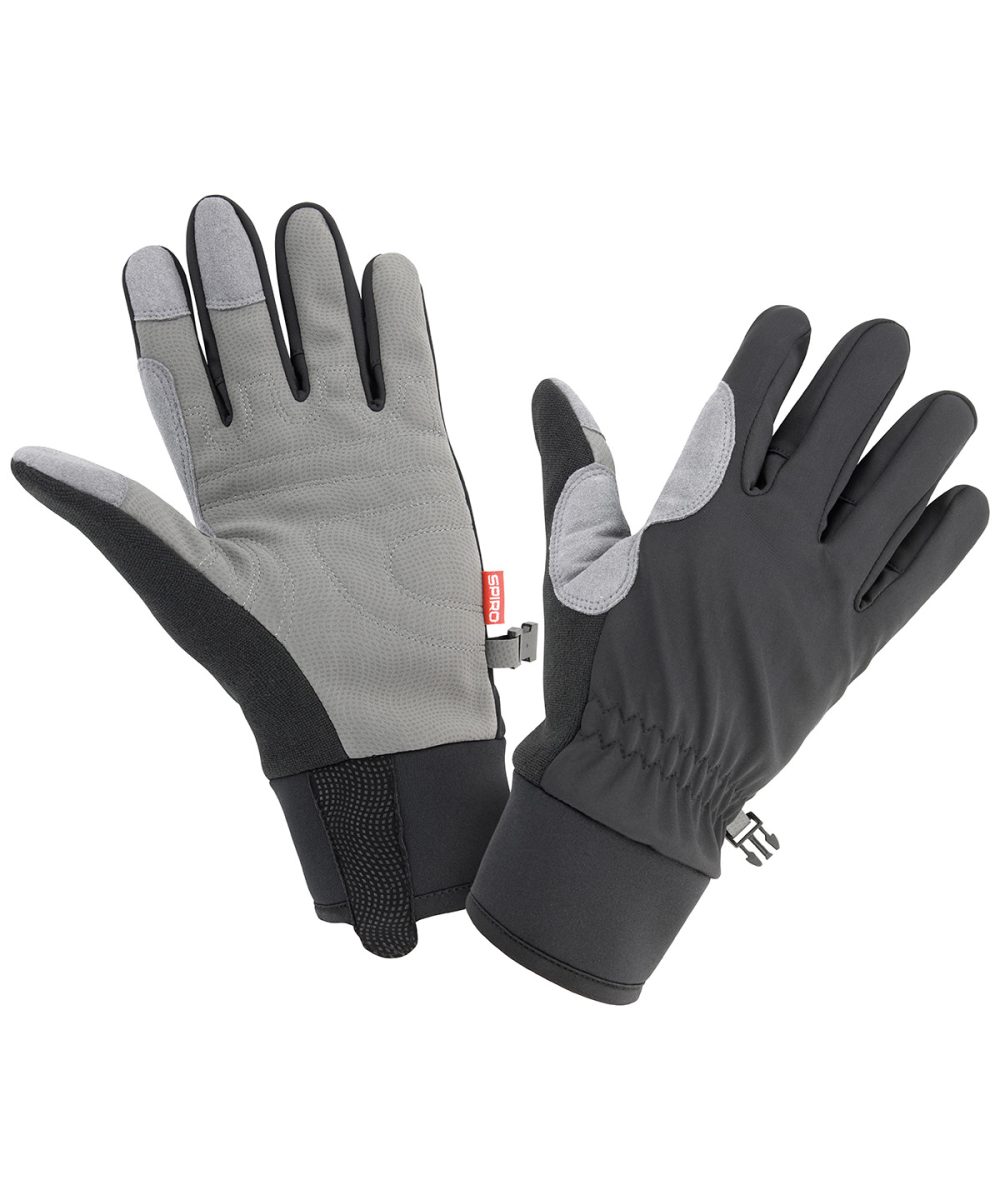 Black/Grey Spiro long glove