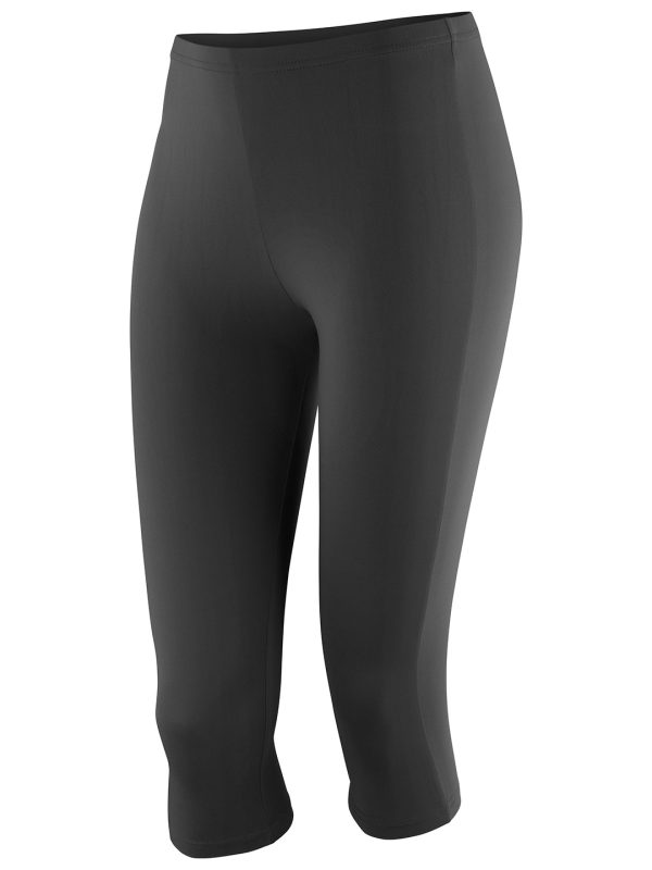 Black Softex® capri pants