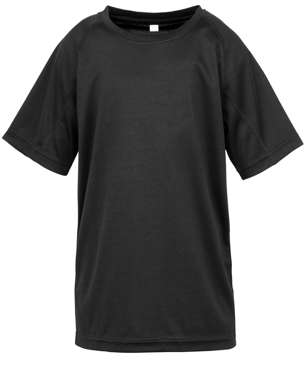 Black Junior performance aircool tee