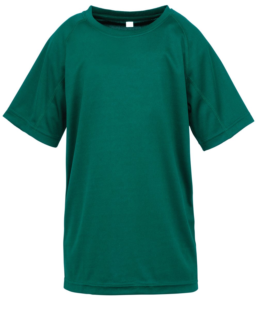 Bottle Green Junior performance aircool tee