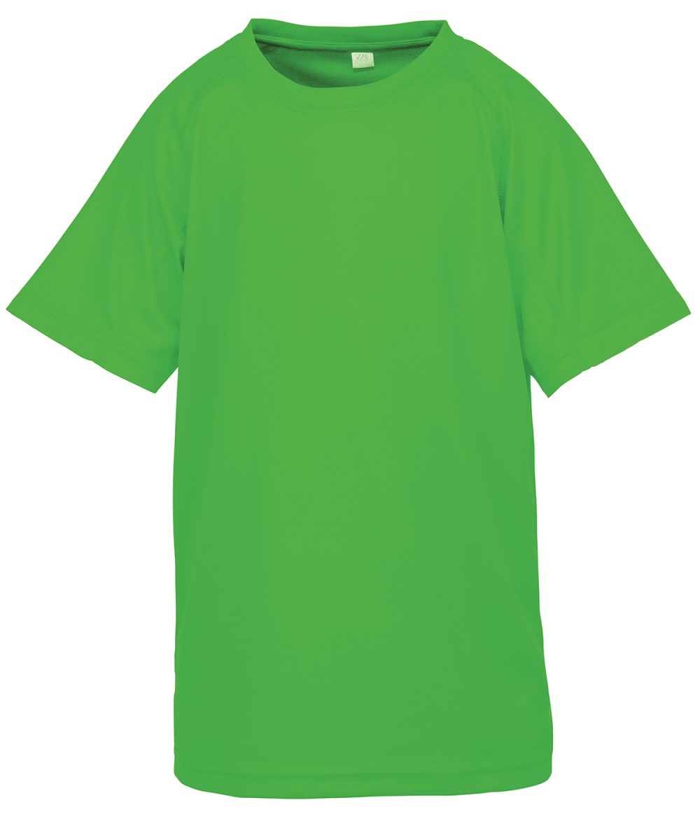 Flo Green Junior performance aircool tee