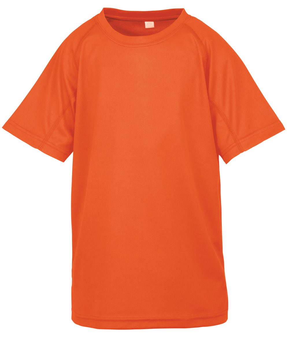 Flo Orange Junior performance aircool tee