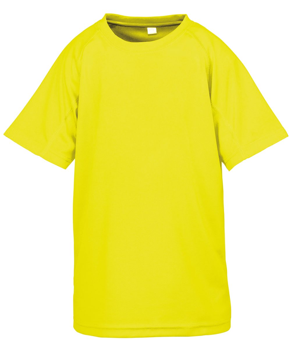 Flo Yellow Junior performance aircool tee