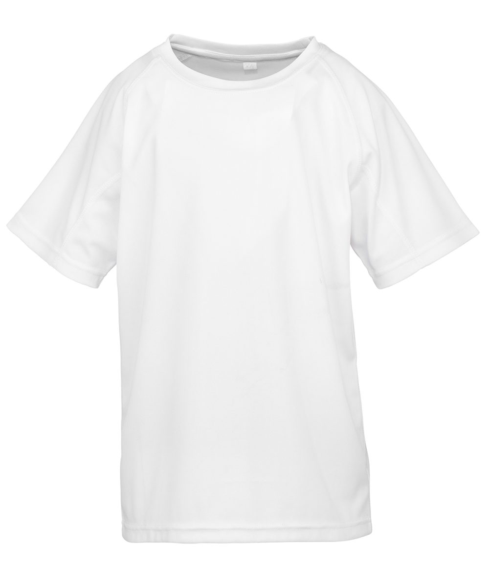 White Junior performance aircool tee