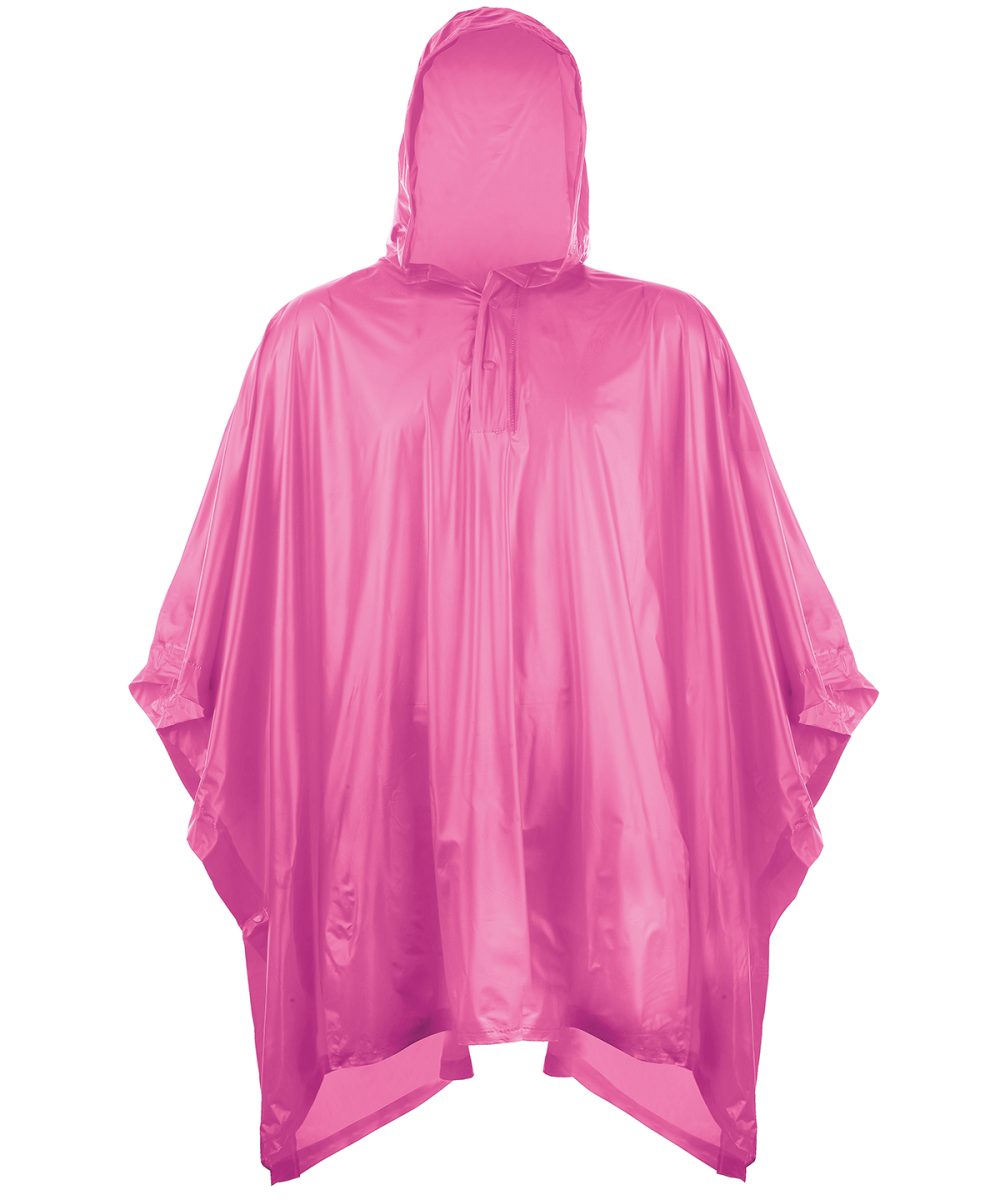 Fuchsia Kids plastic poncho