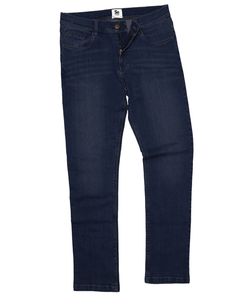 Dark Blue Wash Leo straight jeans