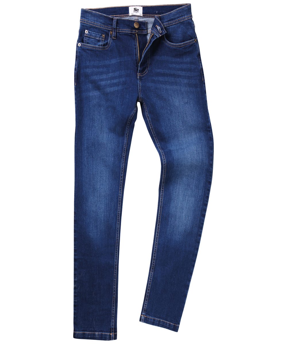 Dark Blue Wash Max slim jeans