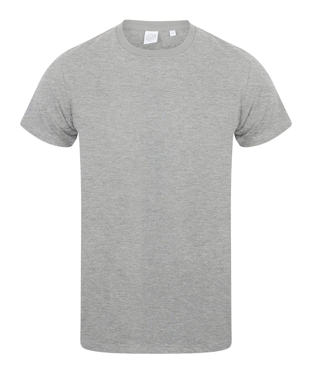 Heather Grey Men's feel good stretch t-shirt