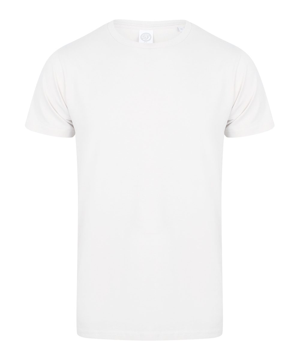 White* Men's feel good stretch t-shirt