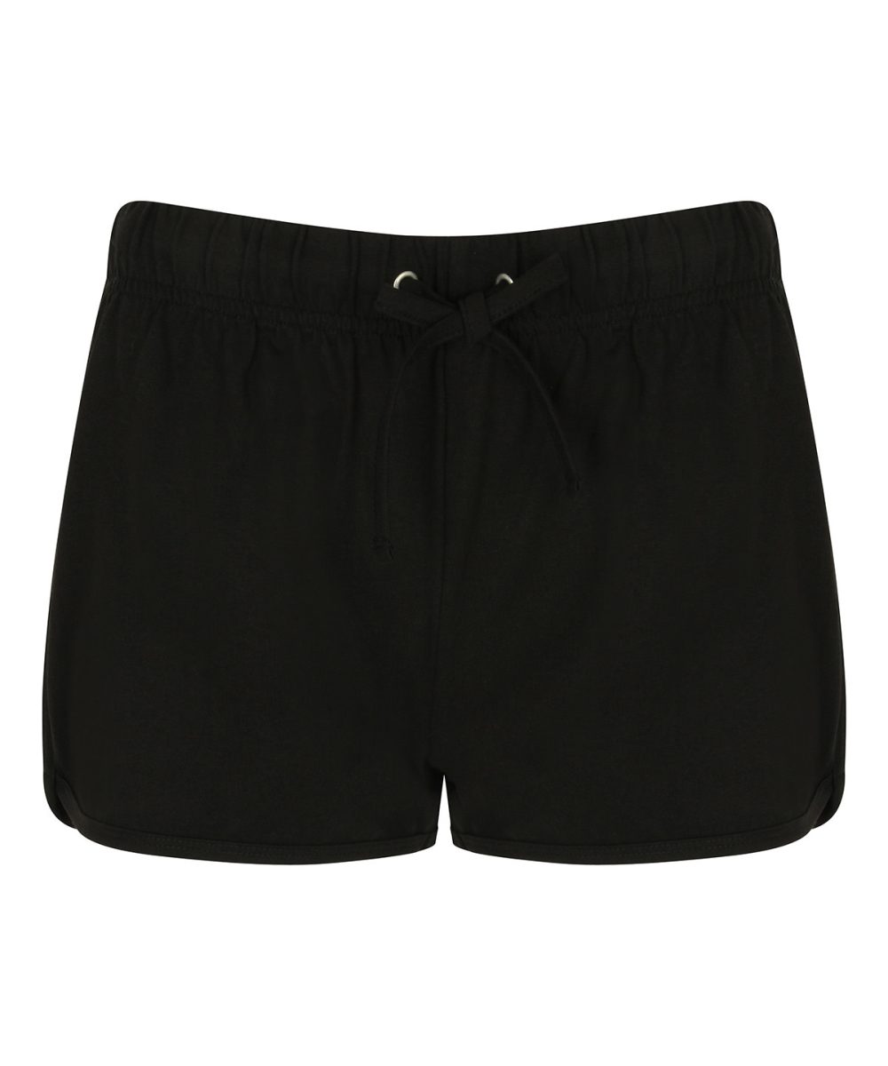 Black/Black Women's retro shorts