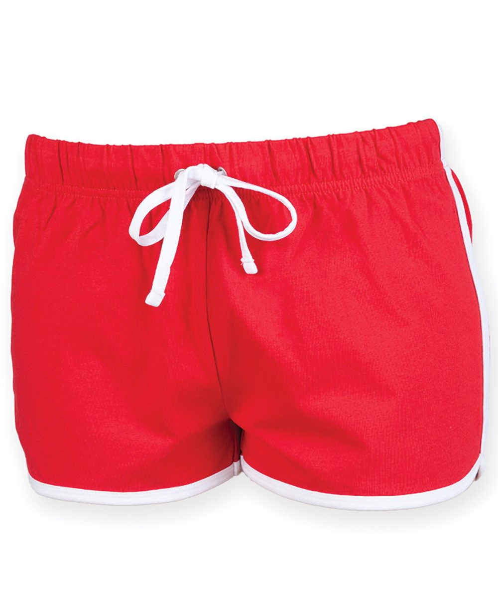 Red/White Women's retro shorts