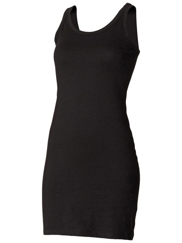 Black Extra long stretch tank